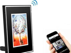 Rama foto Spion iUni IP43, Wi-Fi, 1080p, Senzor de Miscare, Inregistrare Audio-Video
